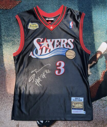 Allen Iverson Autographed 76ers Jersey - Image 2