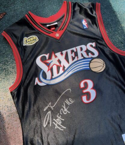 Allen Iverson Autographed 76ers Jersey